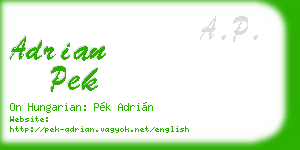 adrian pek business card